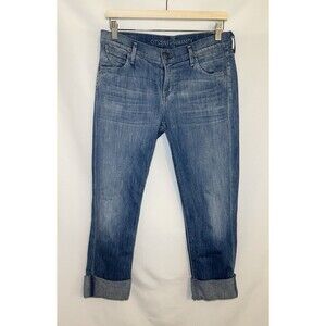 CITIZENS OF HUMANITY Dani‎ Cropped Straight Leg Cuffed Jeans Women's 29